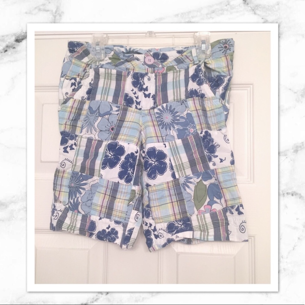 Plaid patched shorts!